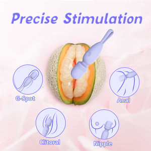 YLove <span class=keywords><strong>Mini</strong></span> Vibratore a Bacchetta da Donna, Simpatico Giocattolo in Silicone, 10 Modalità di Vibrazione, Vibratori per Donna Ricaricabili Tramite USB - Product Image 6