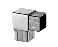 Connecteur interne en acier inoxydable pour tube carré de 40 mm pour la conception de rampes d'escaliers extérieurs