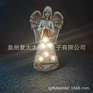 ไฟสวนโซลาร์แองเจิล 25 ซม. LED ตกแต่งภายนอกอาคาร กันน้ำ ตั้งพื้นได้ - Product Image 4