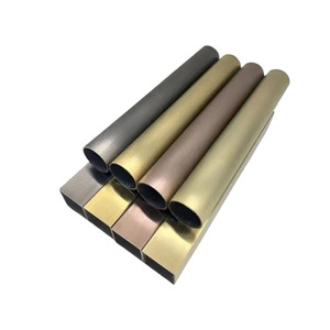 <span class=keywords><strong>200Mm</strong></span> OD 201 304 316 Rose Gold Trang Trí Ống Thép Không Gỉ Hình Chữ Nhật Màu Hàn Kim Loại Que Ống Cho Cửa Hàng Quần Áo - Product Image 1