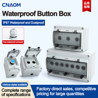Usine vendant une boîte de bouton étanche à 1 voie boîte de commande de commutateur de bouton poussoir autobloquant à réinitialisation d'urgence extérieure
