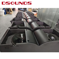 Haut-parleurs de sonorisation professionnels DSF-212B à double ligne de 12 pouces avec crossover intégré à large bande pour les grands événements