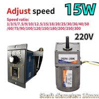 Adaptador de Velocidad Variable PLC, Controlador de Velocidad Ajustable &amp;   Motor de 15w con Caja de Engranajes de Corriente Alterna al por Mayor