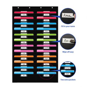 Organizador de Archivos Colgante de Pared con 24 Bolsillos para Aula y Oficina, Organiza Tareas con Tabla de Almacenamiento con Bolsillos - Product Image 3
