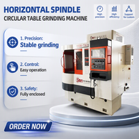 Rectifieuse horizontale CNC à broche avec table rotative pour le finissage de plaques de soupape et de roulements de haute précision