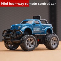 Voiture télécommandée mini tout-terrain 4x4 transfrontalière, voiture de simulation électrique sans fil pour enfants, jouet pour garçons, 1 an