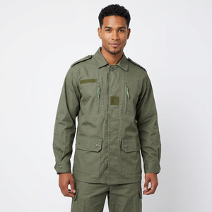 เสื้อแจ็คเก็ต SF37 708 F1 SUIT สีเขียวมะกอก แบบมีกระเป๋าหลายช่อง ทนทาน ใส่ได้ทุกฤดู เหมาะสำหรับใส่ลำลองหรือทำงาน ผลิตในจีน - Product Image 1