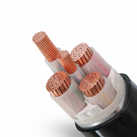Câble d'alimentation basse tension Hongsheng YJV22 0,6/1 kV à 3 conducteurs en cuivre, isolation XLPE, gaine PVC, pour installation souterraine, certifié ISO9001/CCC