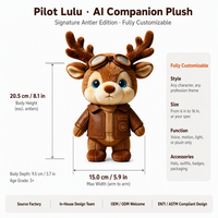Peluche interactive intelligente en forme de renne, jouet en peluche chantant, cadeau de Noël pour enfants