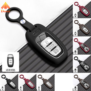 <span class=keywords><strong>Porte</strong></span>-clés en silicone DM pour clés de voiture, étui de protection pour clés <span class=keywords><strong>Audi</strong></span> Q5 Q7 TT A4 B9 A5 A6 8S 8W 4M S4 S5 S7 TTS TFSI <span class=keywords><strong>RS</strong></span> - Product Image 2