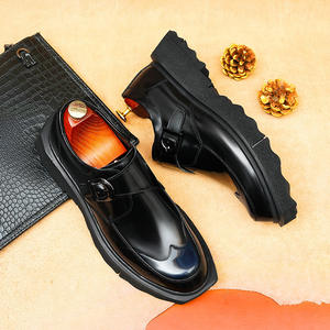 รองเท้าบูทเชลซีแบบสวม สไตล์อังกฤษสำหรับผู้ชาย หนังแท้ หัวมน พื้นหนาปานกลาง  สำหรับฤดูใบไม้ร่วงและฤดูหนาว - Product Image 4