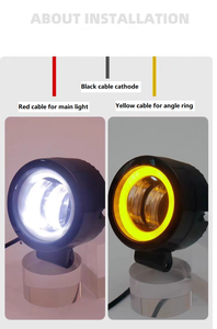 सुपर ब्राइट नई मोटरसाइकिल 3 इंच का डुअल रंग है, जो एपर्पल ड्रिल कार के साथ काम करता है लाइट एंजेल - Product Image 3