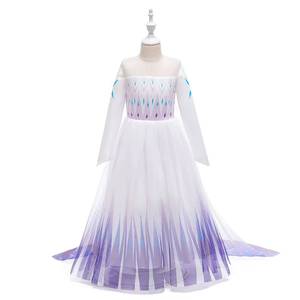 Nuevo Vestido de Princesa de Hielo y Nieve para Niñas 2026, Vestido Azul de Cristal para Cosplay, Festival, Actuación en Escenario, Fiesta de Cumpleaños, Disfraz de Carnaval - Product Image 2