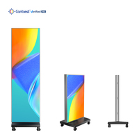 Écran LED publicitaire Canbest 83 pouces P2.5 pliable sur pied pour événements itinérants, production et location