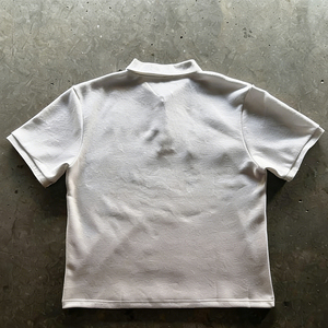 Polo Streetwear Personalizzate OEM in 100% Cotone, Magliette a Maniche Corte con Ricamo Calcistico per Uomo - Product Image 2