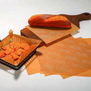 กระดาษห่ออาหารสำหรับใช้ในอุตสาหกรรม เช่น แซนวิชไก่ เฟรนช์ฟรายส์ เบอร์เกอร์ กระดาษกันไขมันสำหรับบรรจุภัณฑ์อาหารและขนมปัง - Product Image 1