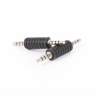 Adaptateur audio 3,5 mm à quatre sections, connecteur mâle-mâle, extension de signal audio pour smartphones et tablettes