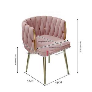 Meubles de restaurant en gros, style nordique moderne, fauteuils en velours bon marché, meubles de salle à manger, meubles d'hôtel, chaises de restaurant - Product Image 6