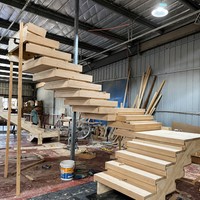Usine de Jiangsu, fabricant de escaliers empilables en bois massif, vente directe d'usine