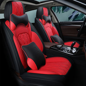 Housses de siège de voiture en Faux cuir, ensemble complet de housses pour véhicule, pour camion, pour automobile, coussins - Product Image 3