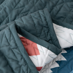 طقم أغطية سرير بنمط غربي ونسيج أزتك، لحاف مبطن من الألياف الدقيقة بنقوش هندسية، غطاء سرير بوهيمي - Product Image 6