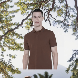 เสื้อกอล์ฟแขนสั้นผู้ชาย U535 น้ำหนักเบา UPF 50+ ติดกระดุม ลายเรียบ สไตล์ลำลอง ผ้าถักแบบ Tactical ป้องกันขนร่วง เหมาะสำหรับกิจกรรมกลางแจ้ง - Product Image 2
