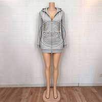 Nouvelle Arrivée Robe Pull Femme Y2K Extensible à Manches Longues et Coupe Slim avec Logo Personnalisé, Style Veste Polaire en Maille avec Poche