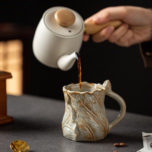 แก้วกาแฟเซรามิกวินเทจขายส่ง คุณภาพดีไซน์สวยงาม พร้อมลวดลายเพ้นท์มือสุดสร้างสรรค์ - Product Image 2