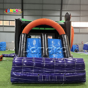 Château gonflable commercial à thème Halloween « Trick or Treat » avec motif citrouille et lune, à <span class=keywords><strong>vendre</strong></span> - Product Image 3