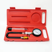 0-300PSI 8PCS Outil de test de diagnostic de pression moteur Kit de testeur de compression de cylindre pneumatique