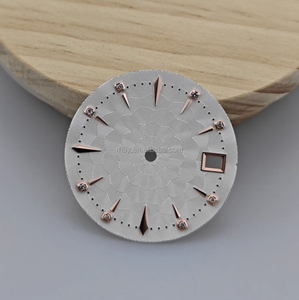 Unbranded Light Weight 29mm Wave <strong>Pattern</strong> Metal Watch Dial Replacement Part for Cocktail <strong>Design</strong> Watch Modification - Product Image 4