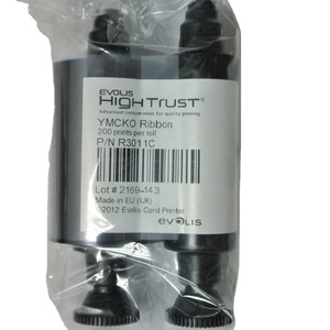 Evolis Gốc <span class=keywords><strong>R3011</strong></span> YMCKO <span class=keywords><strong>Ribbon</strong></span> 200 Bản In Cho Dualys, Pebble 4 Máy In Thẻ - Product Image 1