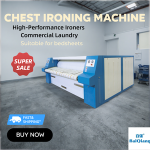 Machine à repasser rotative industrielle automatique pour draps, presse à vapeur commerciale pour vêtements plats - Product Image 2