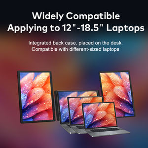 Écran d'extension pour ordinateur portable à trois écrans de 16 pouces IPS 1920x1200, prêt à l'emploi, avec support métallique et 225 °   Écrans doubles réglables - Product Image 5