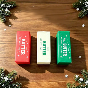 Offre Spéciale : Jouet Squishy Beurre, Jouet à Presser ASMR, Jouet Sensoriel Anti-Stress, Fidget Toy, Coffret Cadeau Bâtonnets de Beurre de Noël - Product Image 5