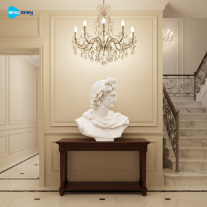 Statua in Marmo Fatta a Mano del Busto del Dio Greco-Romano Apollo, Scultura per Collezione Personale e Ornamento per Soggiorno - Product Image 3