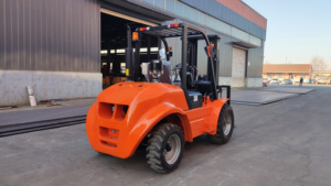 Açık 4WD bozuk arazi forklifti 3 Ton dizel forklift 