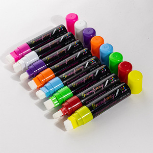 Marqueur de fenêtre 15mm <span class=keywords><strong>Craie</strong></span> <span class=keywords><strong>liquide</strong></span> fluorescente/marqueur <span class=keywords><strong>pour</strong></span> panneau de verre (couleur vive facile à essuyer 12 ans fabricant de stylo professionnel - Product Image 3