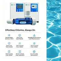 Clorador de Sal para Piscinas DC24V, Generador de Cloro con Nivel de Sal de 3000 PPM, Automático, Ecológico, para Uso Residencial