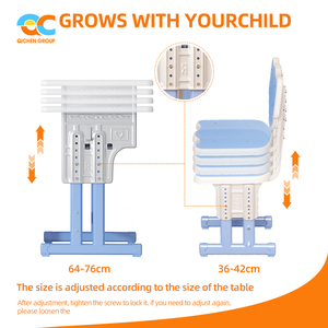 Oem & ODM đồ nội thất trường học thiết lập với màu sắc-bọc chân tùy chỉnh kết thúc trẻ em của bàn và ghế đặt bán buôn trường bàn - Product Image 5