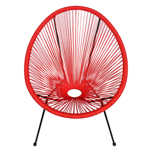 Silla de mimbre plegable de tejido ovalado para exteriores, conjunto de bistró, silla de paseo, para el sol - Product Image 2
