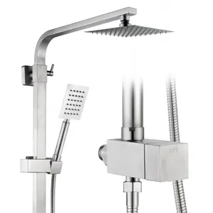 SS503 Tengbo SUS304 Stainless Steel Single Cold Water Shower Set shower for Only cold water Bathroom