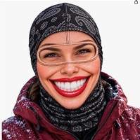 Masque de ski intégral amusant, coupe-vent et chaud, pour le cyclisme et la moto en extérieur, en Spandex/Polyester, unisexe
