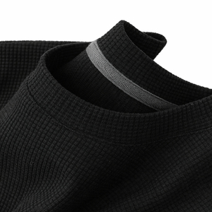 BD China Factory OEM Customized Logo Embroidery Waffle Knit Crew Neck Short-Sleeve <b>Men</b> Top Sport Good Polyester Summer T-Shirt - Product Image 2