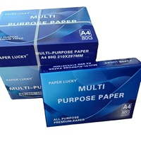Impresora multiusos de doble copia, papel de tamaño A4, 80 Gsm, carta legal personalizada/papel de oficina, papel A4 bond blanco