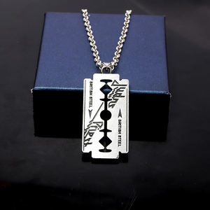 Collier créatif Hip Hop Rock Band Judas Priest, pendentif en forme de lame de rasoir, chaîne de cou pour homme, porte-clés en métal, bijoux Chaveiro - Product Image 3
