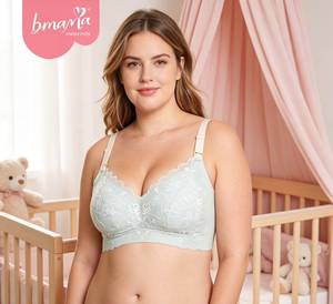Soft Support Plus Size Wireless Maternity Nursing <b>Bra</b> with Lace ComfortFlex Plus Size Seamless Nursing <b>Bra</b> - Product Image 1