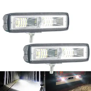 12-30V รถจักรยานยนต์ไฟ LED รถ LED Light Light ทํางาน 48W โคมไฟน้ําท่วมสําหรับรถ SUV Off Road สําหรับรถจี๊ปรถบรรทุกเรือ