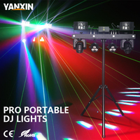 Sistema de Iluminación LED de Alta Luminosidad con Cabezal Móvil, Control RGBW y DMX512 para DJ, Bares, Discotecas y Actuaciones en Vivo