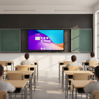 Tableau blanc intelligent 4K Iboard de 75 pouces avec 20 points tactiles pour l'enseignement et les réunions
